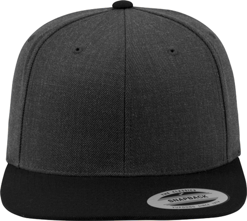 Unisex Classic Snapback 2-Tone Charcoal / Black