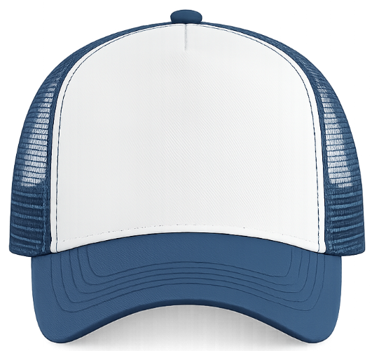 Junior Trucker Snapback Cap French Navy White