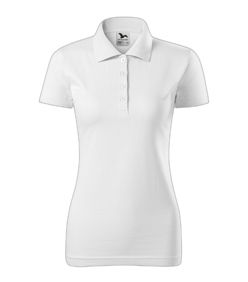 Single J. Poloshirt Frauen weiss XL