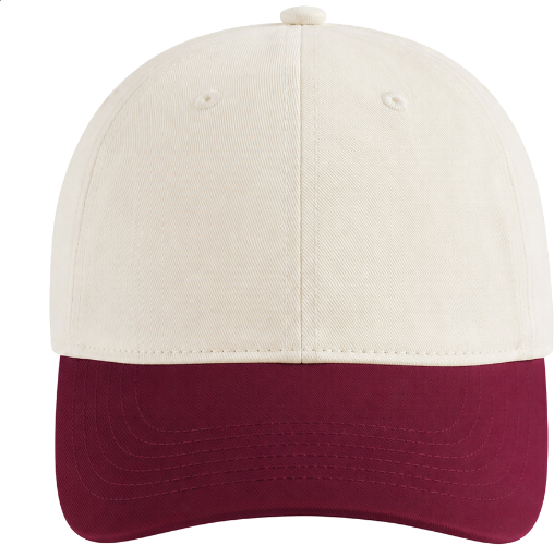 Contrast Peak Leisure Cap Natural Burgundy