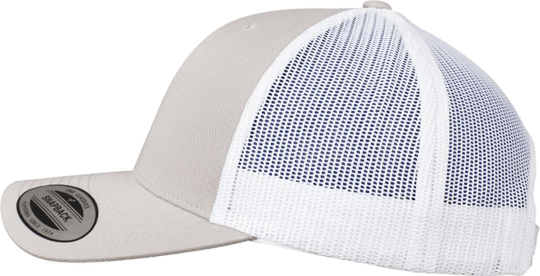 Retro Trucker Cap 2-Tone Silver / White