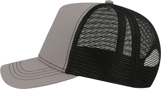 Canvas Rapper Trucker Cap Grey / Black