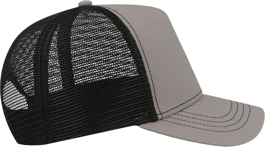Canvas Rapper Trucker Cap Grey / Black