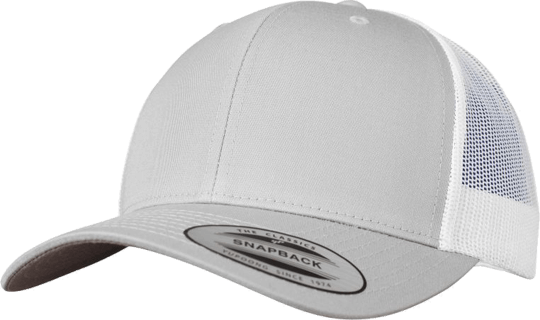 Retro Trucker Cap 2-Tone Silver / White