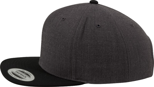 Unisex Classic Snapback 2-Tone Charcoal / Black
