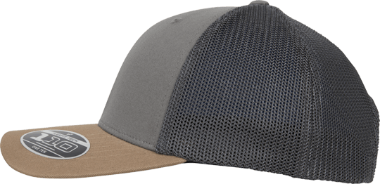 3 Tone Trucker Snapback Cap Earth Tones