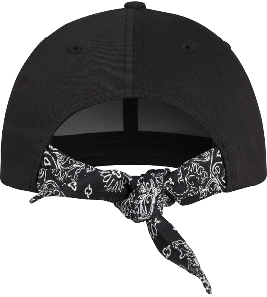 Curved Bandana Tie Flexfit Black