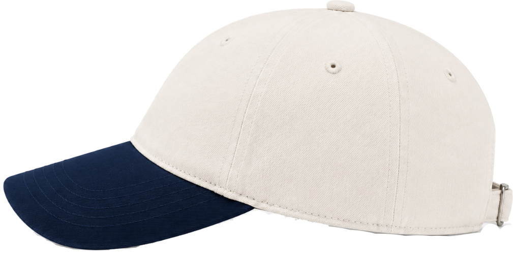 Contrast Peak Leisure Cap Natural French Navy