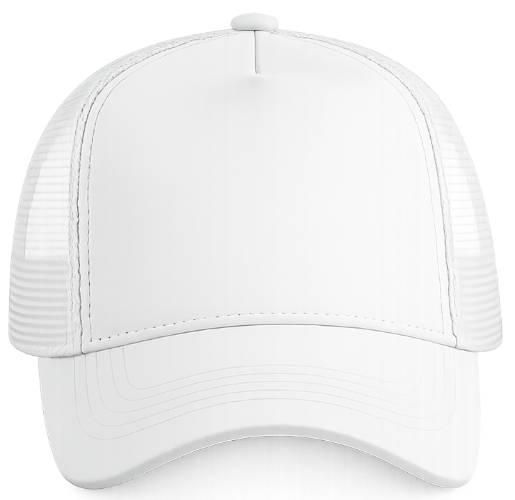 Junior Trucker Snapback Cap White
