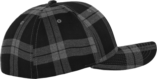 Tartan Plaid Cap Black / Grey S/M
