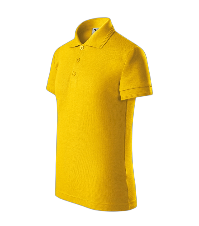 Pique Polo Polohemd Kinder gelb 110 cm/4 Jahre