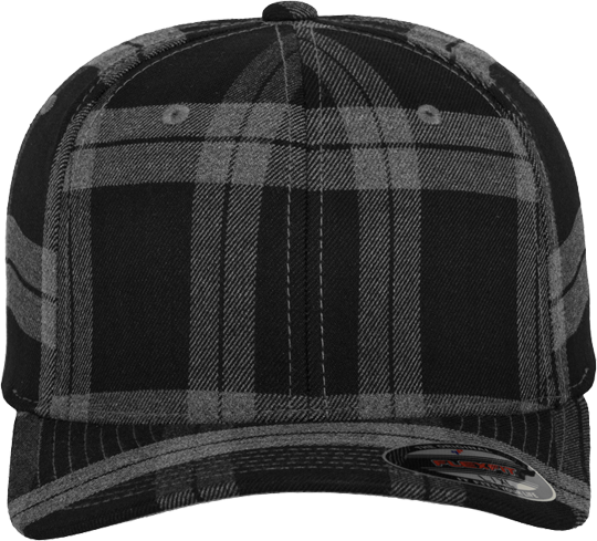 Tartan Plaid Cap Black / Grey S/M