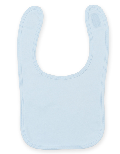 Plain And Contrast Bib Pale-Blue
