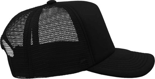 5 Panel Bull Trucker Cap Atlantis Black