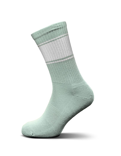 Farbige Tennissocken  Mint/White 42-46