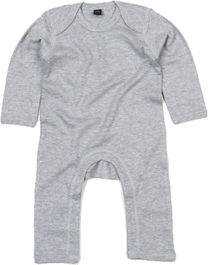 Personalisierbarer Strampler Heather Grey Melange 12-18 Monate