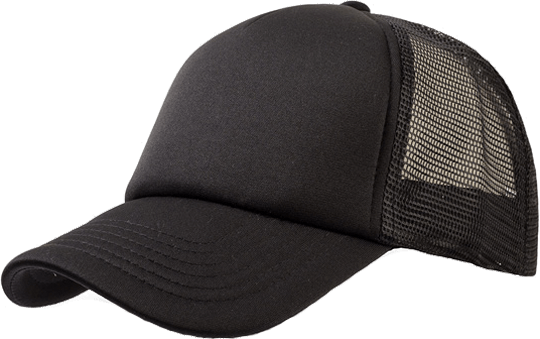 5 Panel Bull Trucker Cap Atlantis Black