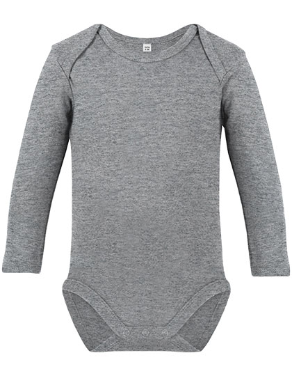 Organic Baby Body Long Sleeve Heather Grey 86-92