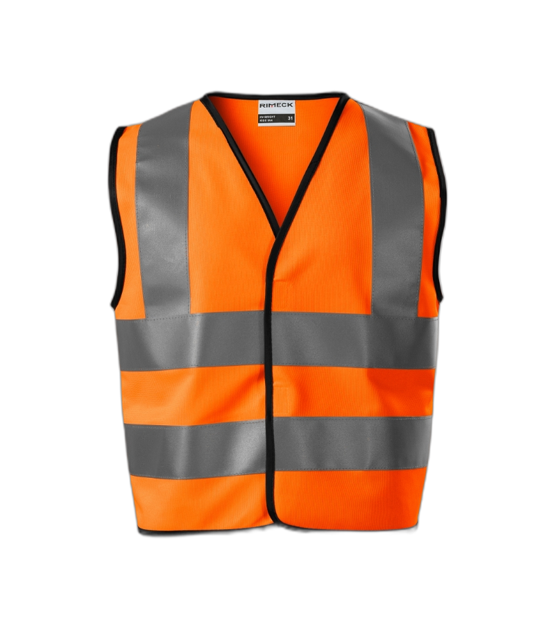 HV Bright Warnschutzweste Kinder fluoreszierendes orange 104 - 128 cm/4 - 6 Jahre