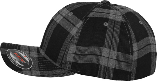 Tartan Plaid Cap Black / Grey S/M