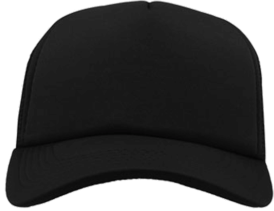 5 Panel Bull Trucker Cap Atlantis Black