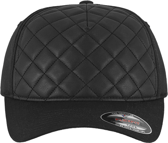 Diamond Quilted Cap Black L/XL