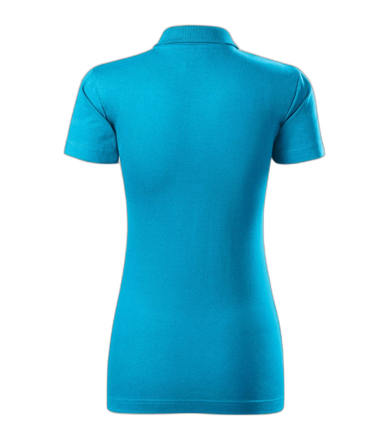 Single J. Poloshirt Frauen türkisblau XL