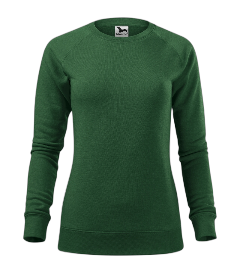 Classic Sweatshirt Frauen flaschengrün meliert XL