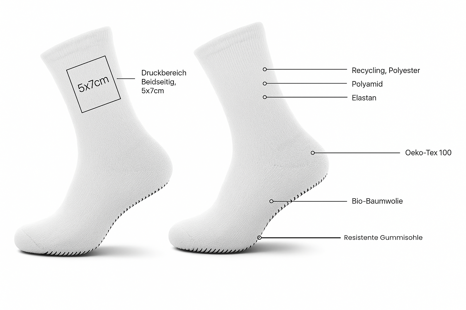 Leichte Basketball Socken