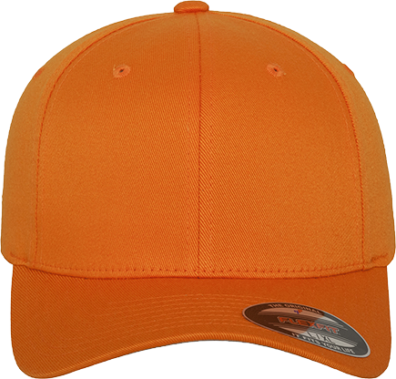 Fitted Baseball Flexfit Cap Orange XS/S